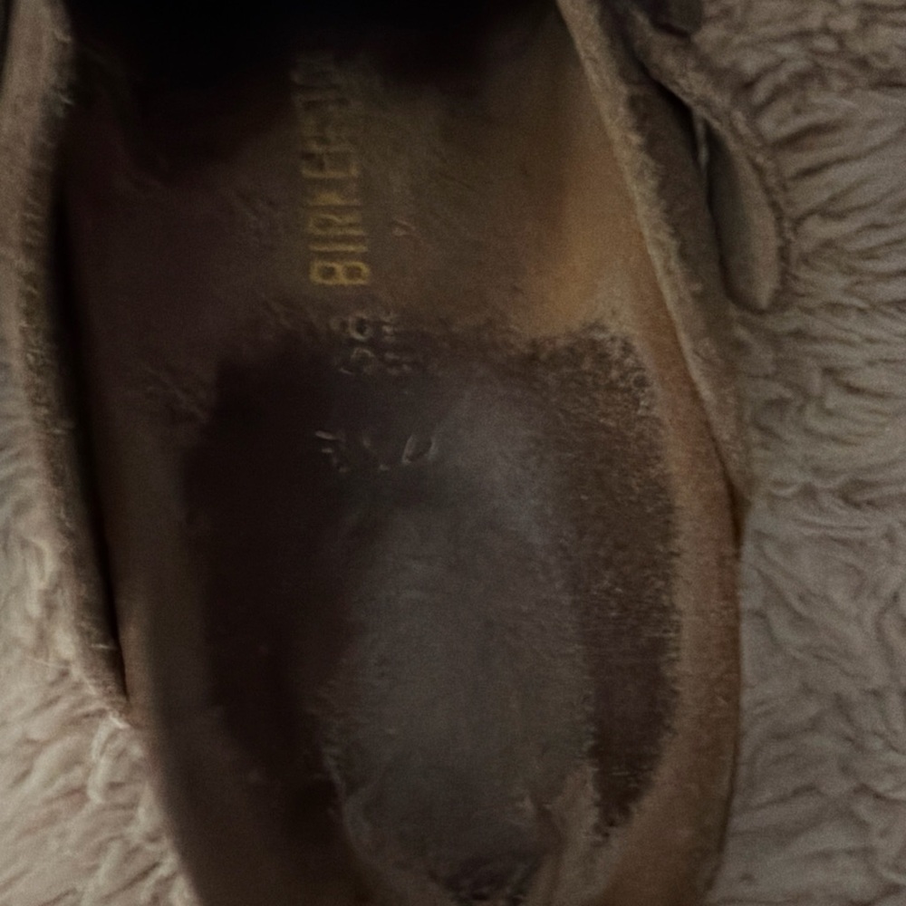 Birkenstock Brown Suede Boston Clogs - Picture 4 of 5
